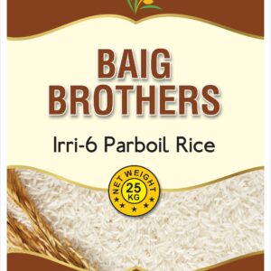 Baig Brothers IRRI-6 Parboiled Rice – 25KG